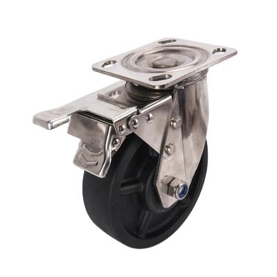 China 5inch PIVOT High Temperature Resistant Caster Wheel for sale