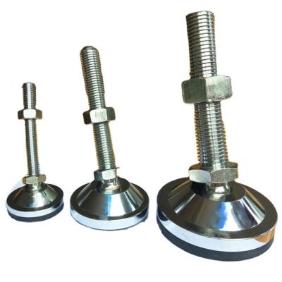 China Anti Rust 60mm Diameter Base M10 M12 M14 M16 Stud Swivel Leveling Feet for sale