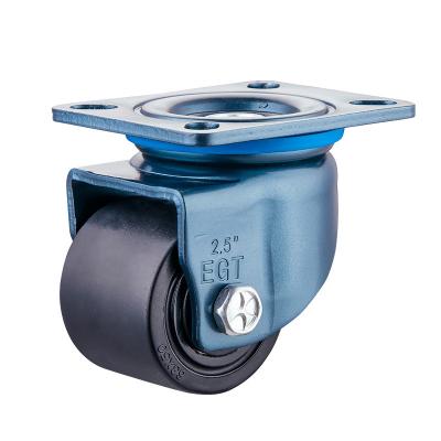 China Rigid Load Rating 500kg Swivel 2.5 Inch Low Profile Caster Wheel for sale