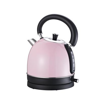 China 360 Degree Rotation New Design Low Kettle Stainless Steel Electric Kettle Teapot Water Heater for sale