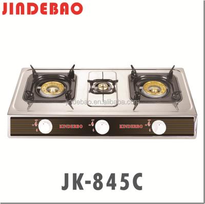 China Stainless Steel Blue Flame Design Best Stove 3 Burner Designer Gas Stove In Dubai for sale