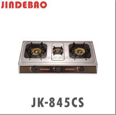 China Home Trends 3 Burner Stainless Steel Gas Stove JK-845CS for sale