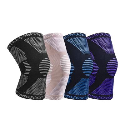 China Breathable and Smooth Sports Knee Pad 1pc Breathable Elastic Knitting Cloth Knee Pad for Men and Women for sale