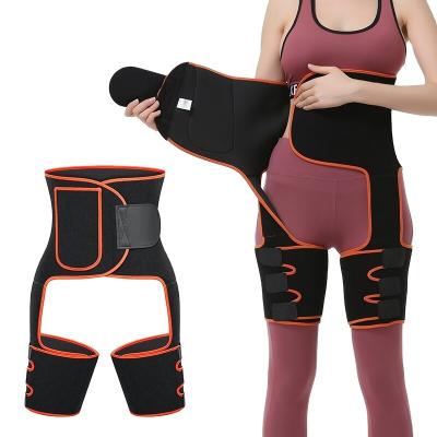 China Elasticity Women Waist Adjustable Breathable Neoprene Sweat Thigh Compress Belt Slim Shapers Slim Leg Trimmer Lifter Butt Trimmer Top for sale