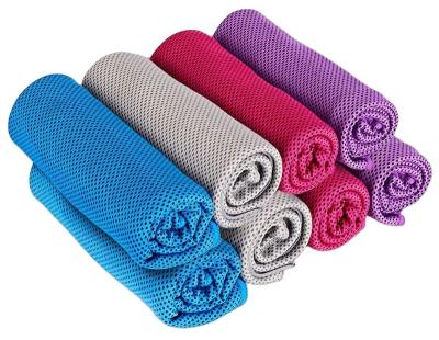 China Microfiber Ice Towel Microfiber Quick Cold Instant Cooling Towels For Sports Gym Fitness Cooling Towel for sale