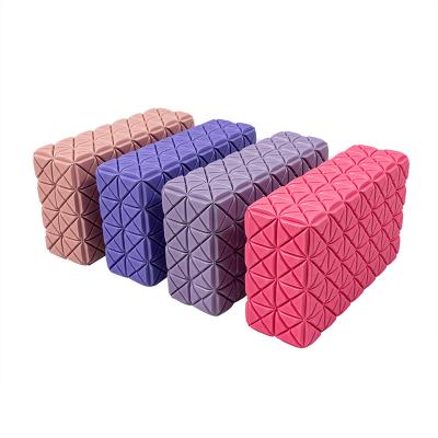 China Eco-Friendly Eco-friendly Galecon Prismatic Brick Yoga Block Eva Foam High Dense Fitness Gym Strap Set Eva Yoga Blocks for sale