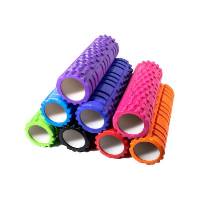 China Eva For Yoga Deep Tissue Foam Roller Bodybuilding Yoga Column Foam Roller Hollow Yoga Massage Roller for sale