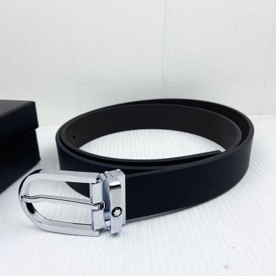 China 2022 New Cow Skin Border Men's Belt Fashion Trend Belt Manual Buckle High-end Business Whip Luxury High Quality Youth 01 for sale