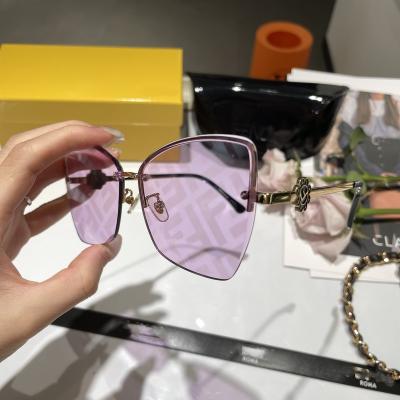 China Fashion trend color tide brand folding glass beauty temperament F10 men's and women's sunglasses sunglasses F 2022 fashion new for sale