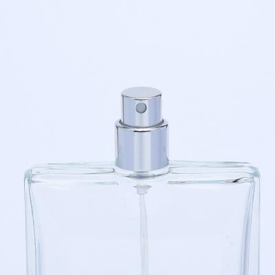 China Small MOQ Pilfer Proof Fast Delivery Clear Glass Perfume Essential Oil Cover Pump Multicolor Aluminum Sleeve for sale