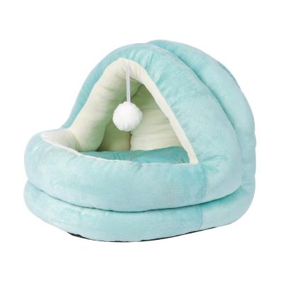 China Deep Sleep Velvet Pet Kennel Plush Super Soft Breathable Long Dog Bed Washable Mats Sofa For Luxury Dog Pet Bed for sale