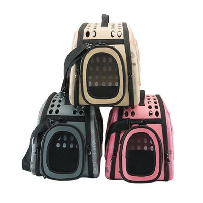 China Breathable Wholesale Custom Soft-Sided Dog Pet Carrier Airline Approved Portable Folding Pet Carrier Travel Pet Bag for sale