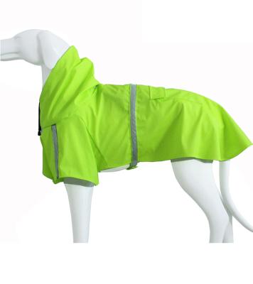 China Amazon Dog Viable Hot Selling Luxury Waterproof Reflective Raincoat With Hat Puppy Reflect Light Rain Poncho Jacket for sale