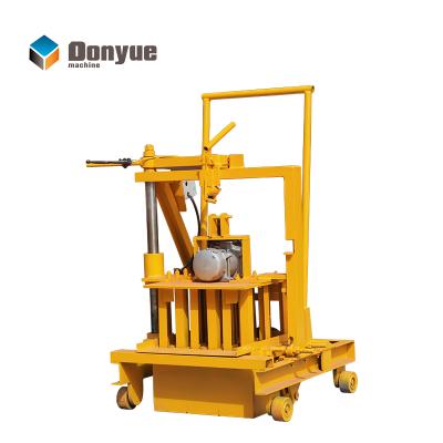 China Hot selling hotels low cost QT40-3c semi automatic cement brick making machine/hollow block machine for sale for sale