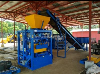 China building material stores flying cinder brick machine for sale qt4-24 block machine hollow concrete block making machine for sale