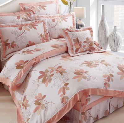 China Nondisposable Exclusive Luxury 100% Lyocell Branded Fiber Customized Bedding Set for sale