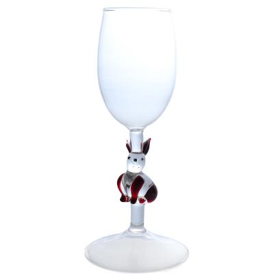 China Traditional Cost Effective Handmade Style Crystal Lead-Free Premium Set Red Blown Italian Wine Glasses for sale