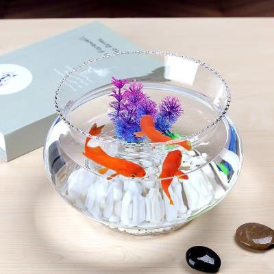 China Home School Special Custom Clear Round Office Hotel Restaurant Aquarium Fish Bowl Glass Fish Bowl Aquarium for sale