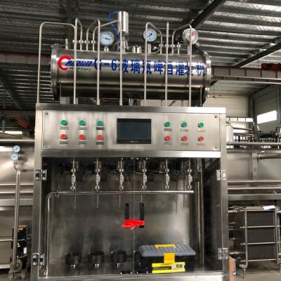 China 6 Head Food Manual Beer Filling Machine /semi-automatic 200bph Beer Bottle Filling Machine for sale