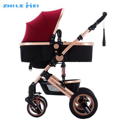 China Hot Selling Cotton Travel System Baby Pram 3 In 1 With En1888 Baby Strollers Aluminum Alloy Frame 588LY for sale