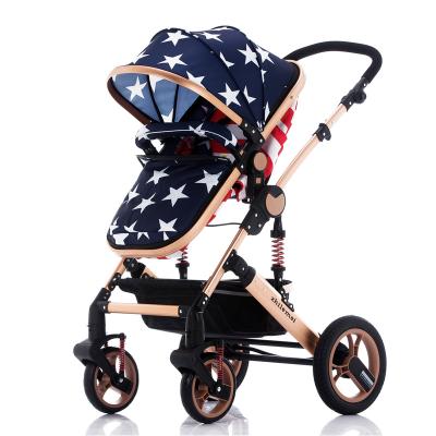 China LYCRA OEM Popular Wholesale Luxury Baby Stroller 3 in 1 Baby Pram Baby Stroller for sale