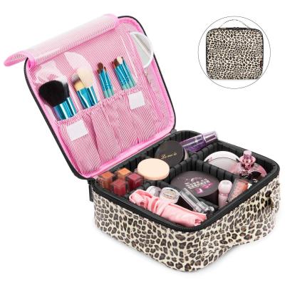 China With Dividers Small Adjustable Cheap Kind Professional Multilevel Outdoor Makeup Bag Cosmetic Organizer Box for sale