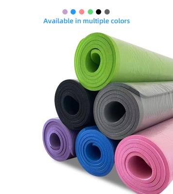 China Luxury Eco-Friendly 20mm Large Yoga Exercise Mat Cheap Blue Band Yoga Mat for sale