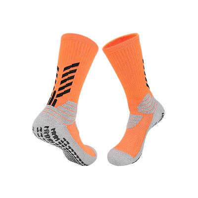 China Wholesale Men's Basketball Socks Non-slip Football Grip Sports Socks Breathable for sale