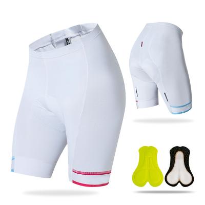 China Girls Breathable Half Pants Shorts Padded Summer Gel White Sports Cycling Shorts With Cycling for sale