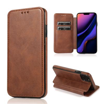 China PU Mobile Wallet Cover Flip Cover Leather Card Case Shockproof Leather Phone Case For Iphone 13 pro Max Phone Case for sale