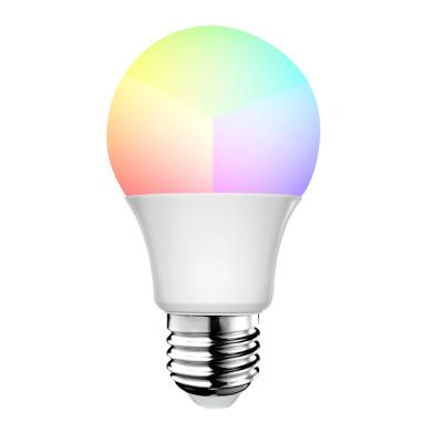 China Residential Cordless E27 9W RGB Dimmable Multicolor Color Changing Smart WiFi LED Bulb Light for sale