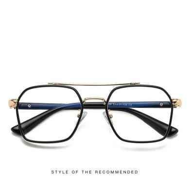 China The Light Anti-blue Star The Same Style Eyeglasses Frame 2022 New Retro Unisex Flat Mirror Tr90 Glasses for sale