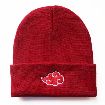 China COMMON Beanie Cloud Hat Anime Hats Knitted Beanies Gorros De Uchiha Sharingan Gorras Capello Cloud Gorro Cap for sale