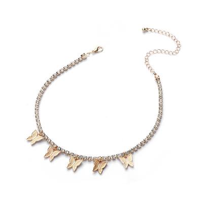 China The Other Pedant Anklet Chain Jewelry Set Wholesale Angel Anklet For Lady Butterfly for sale