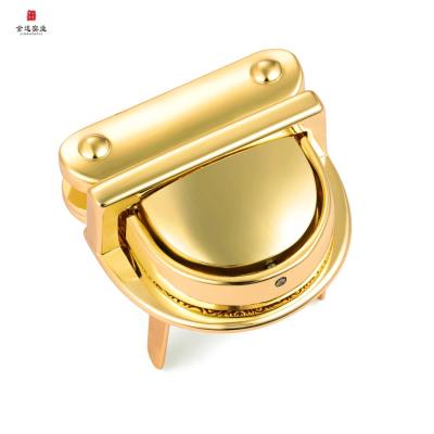 China Custom Luggage 30mm*31mm Fashion Factory Sale Push Lock For Handbags for sale