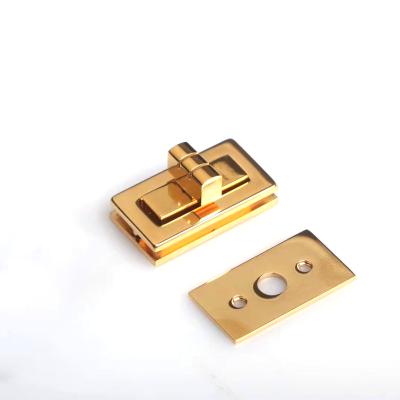 China Book\Leather Gift Box\Bags Luxury Hardware Purse Turn Lock Steel Material Square Turns Lock For Bag Hardware Accessories for sale