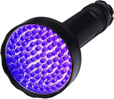 China 395nm UV  Black Portable LED Flashlight 100 LED UV Flashlight Pet Urine Detector Te koop