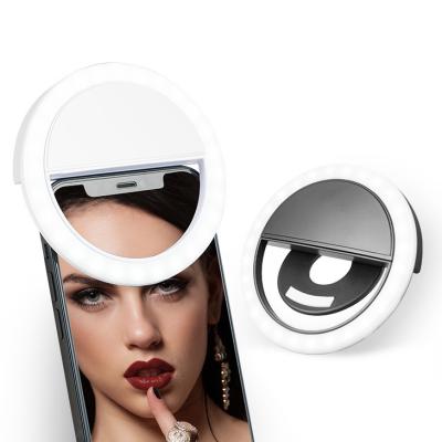 Chine Wholesale LED Selfie Ring Light Customized Logo Rechargeable LED Ring Light for Cell Phone Makeup Ring Ling Selfie à vendre