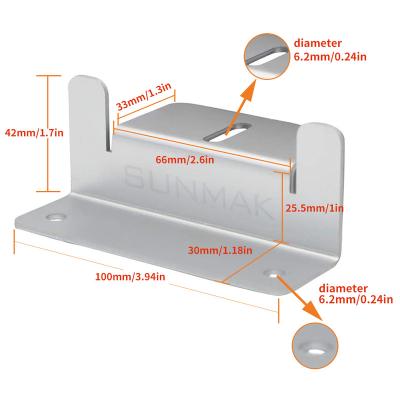 China For RVs Manufacturer Solar Panel Mounting Z Brackets installed on RVs, Boats, Yachts, Wall, Cabins for sale