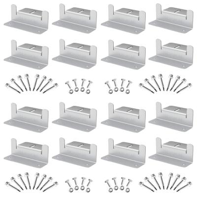 China For RVs 16 units/set, Solar Panel Mounting Z Brackets for solar panels installed on RVs, Boats, Yachts, Wall, Cabins, Other flat surface for sale