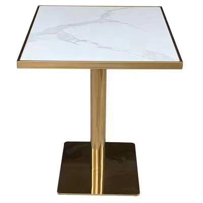 China Fast shipping (height) adjustable wholesale selling good price gold stainless steel coffee table bar table for sale