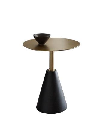 China Modern Factory Adjustable Manufacturer Ash Wood Stainless Steel Round (Other) Side Table For Living Room for sale