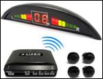 China 4 Sensors Red  LED Wireless Parking Sensors reverse parking System for sale