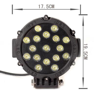 China high power 51W Led Work Lights For Trucks 3315Lm 12 volt led driving light for sale