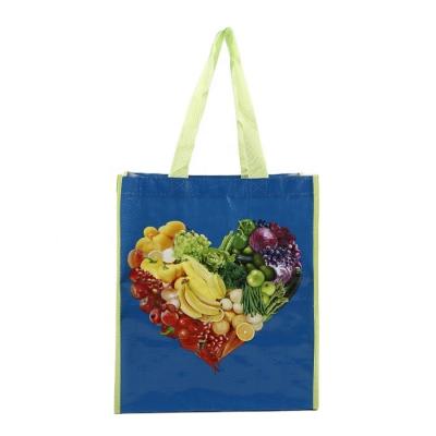 China Factory supply good quality eco-friendly recycled glossy bopp laminated custom logo printed packaging shopping pp woven bag for sale