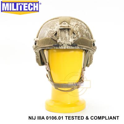 China Twaron Aramid MILITECH NIJ IIIA 0106.01 Stack AOR1 Construction Liner FAST High Cut Aramid Ballistic Helmet With 5 Years Warranty for sale