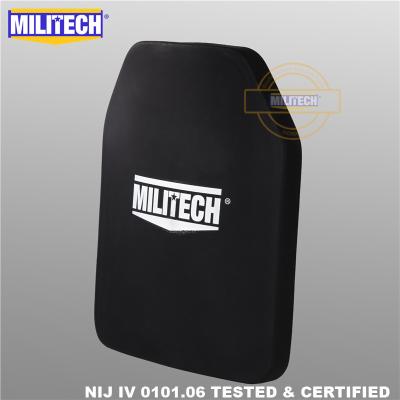 China MILITECH (1 PC) 10x12 Single Piece NIJ Plate NIJ Level 4 IV Alumina Ceramic&PE Bulletproof Backing Inches Lightweight Armor 10x12 Inches (25 x 35cm) for sale