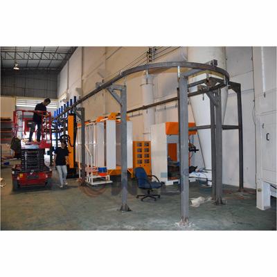 China Electrostatic Machinery Repair Shops Production Line Powder Coating Car Painting Line for sale