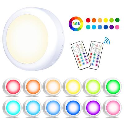 China Pir Function Led Night Light Touch Button RGB LED Lamp with USB Cable and Remote Control Shipping and Handling - L005 for sale