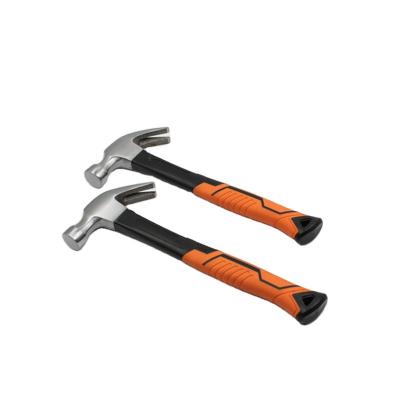 China Top Quality High Performance Claw Hammer Wood Handle Nail Hammer With Fiberglass Handle Te koop